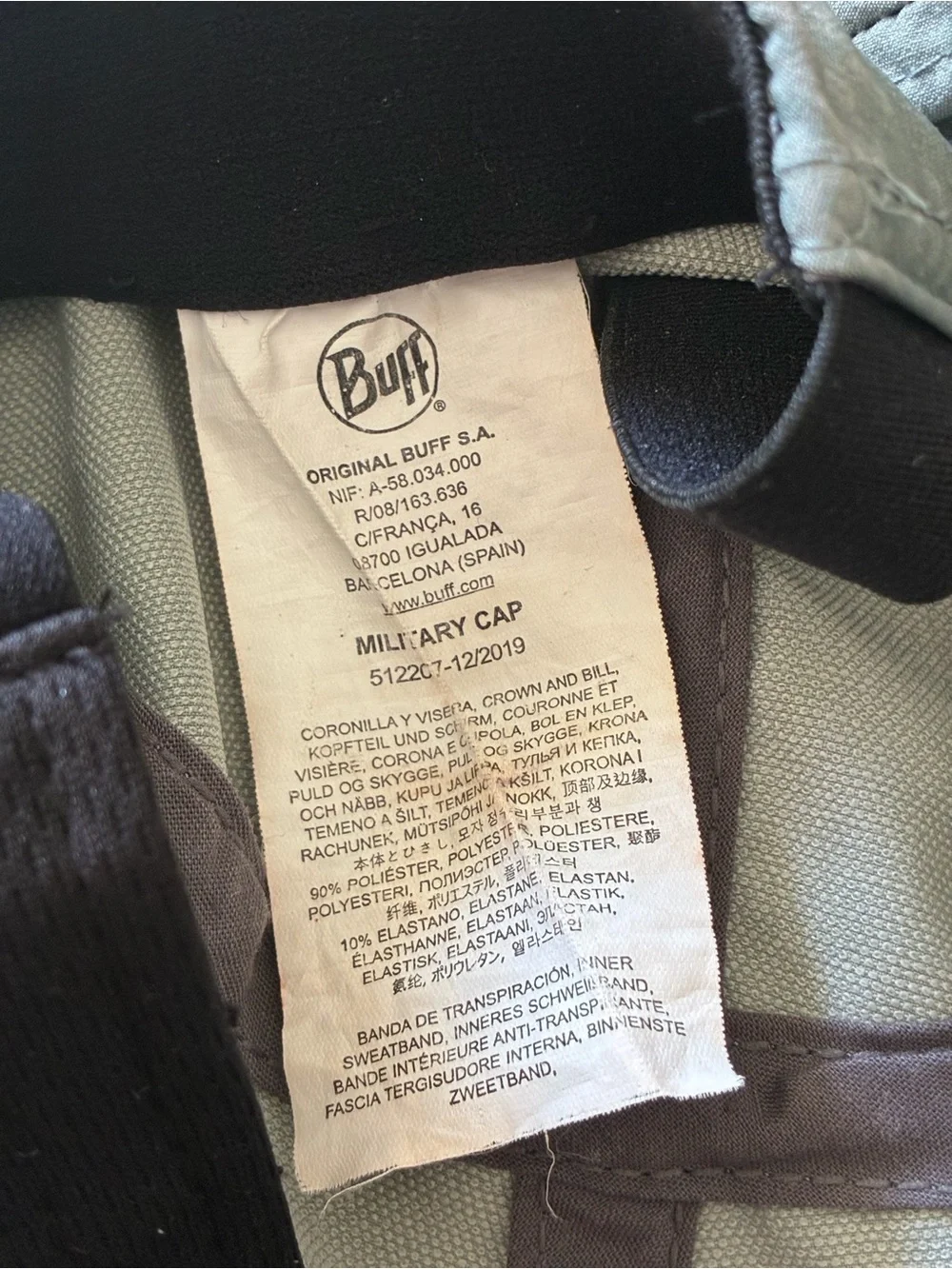 Buff Military Cap